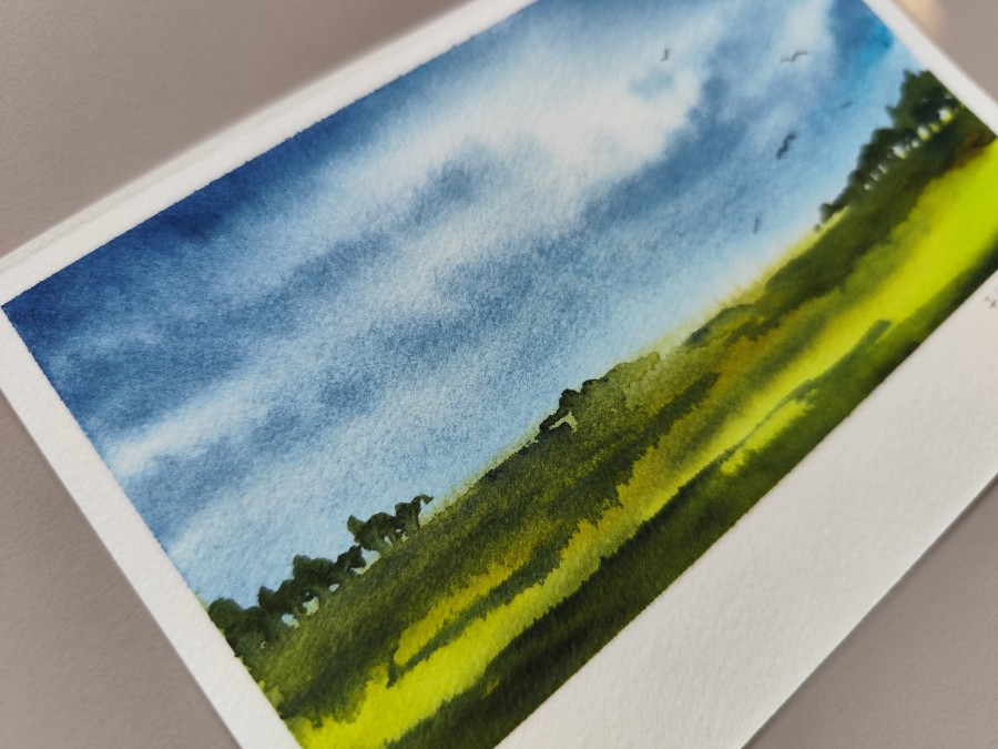 „Terapija 365“ · mažo formato originali akvarelė · 7/365