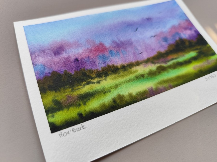 „Terapija 365“ · mažo formato originali akvarelė · 3/365