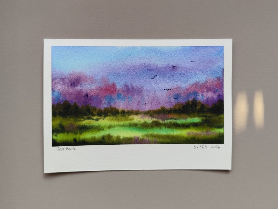 „Terapija 365“ · mažo formato originali akvarelė · 3/365