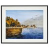 REFLECTIONS – Original A3 Watercolor Painting | Calm Water Horizon & Soft Autumn Light
