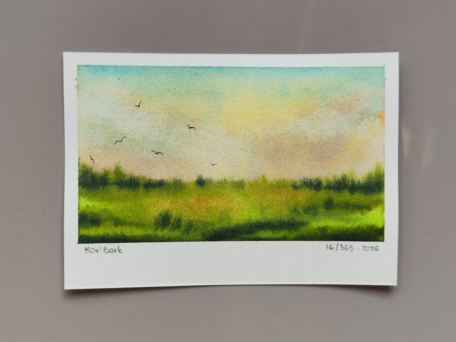 „Terapija 365“ · mažo formato originali akvarelė · 16/365 „Terapija 365“ · mažo formato originali akvarelė · 16/365