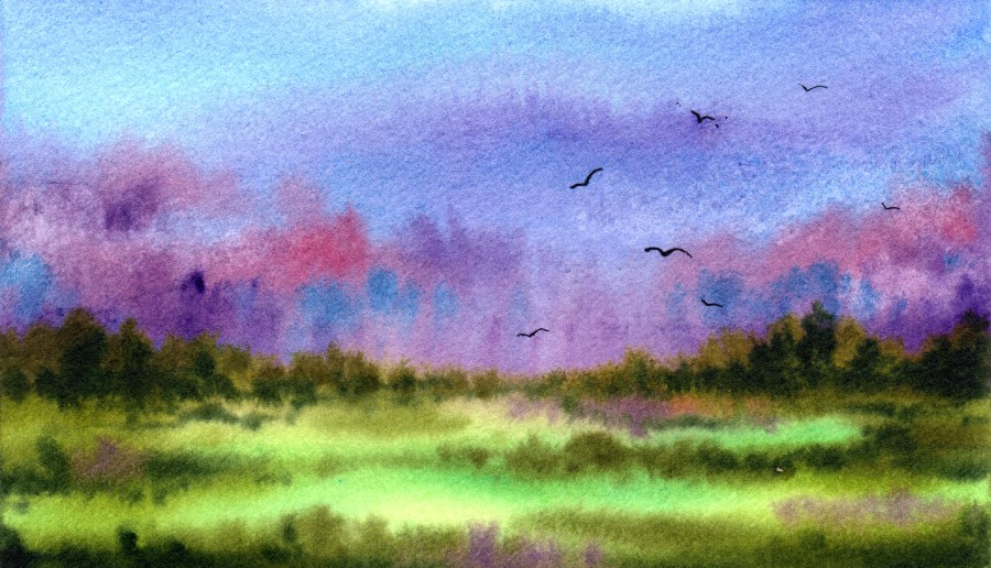 „Terapija 365“ · mažo formato originali akvarelė · 3/365